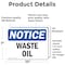 Signmission Waste Oil, 10 in W x Rectangle, Vinyl Decal OS-2PACK-NS-D-710-L-16869 - alternate 5